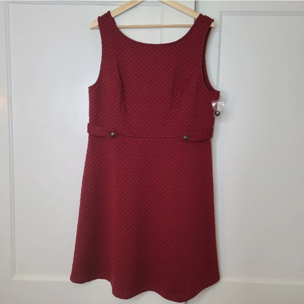 Modcloth Wine Textured Mini Dress - Picture 4 of 4